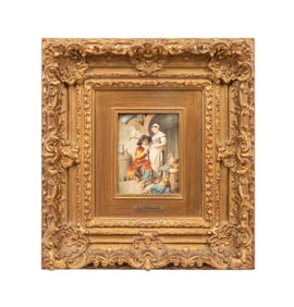 EUGEN KLIMSCH, GOUACHE ON PAPER ON BOARD, 1880