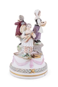 MEISSEN CHILD MUSICIANS PORCELAIN FIGURINE