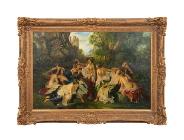 'FLORINDA' OIL ON CANVAS, AFTER FRANZ WINTERHALTER