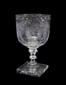 WILLIAM YEOWARD GRAPE VINE CRYSTAL CENTERPIECE