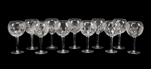 SET OF 11 WATERFORD MILLENNIUM TOASTING GLASSES
