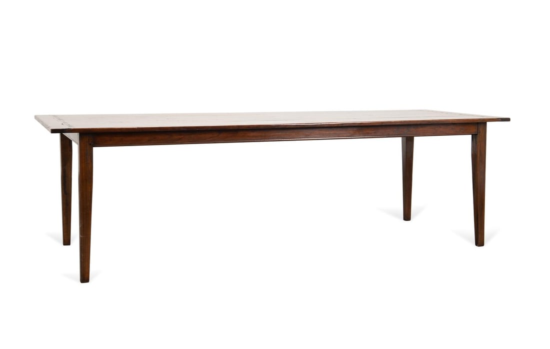 LARGE CONTINENTAL RUSTIC WALNUT FARMHOUSE TABLE (1 of 6)