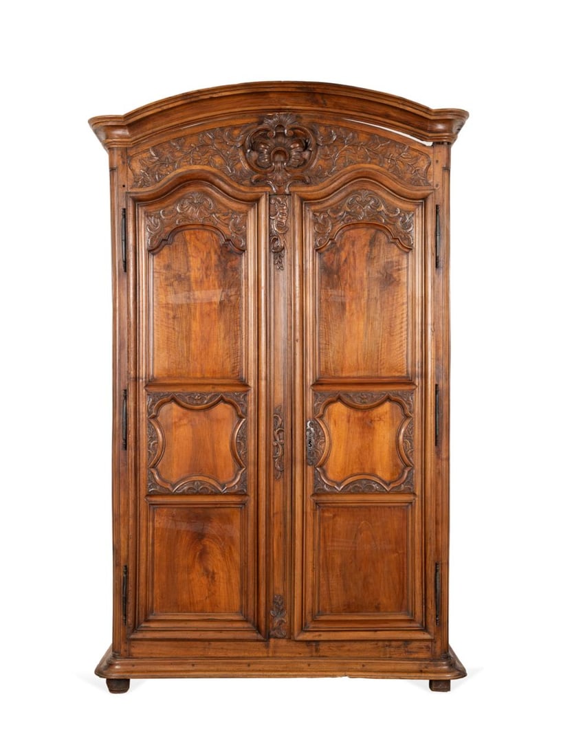18TH/19TH C LOUIS XV PROVINCIAL 2-DOOR ARMOIRE (1 of 5)