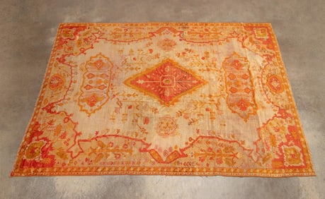 TURKISH HANDWOVEN OUSHAK RUG