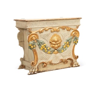 19TH C. ITALIAN POLYCHROME BLANKET CHEST