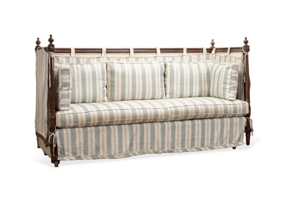 LOUIS XVI STYLE LIT D'ALCOVE WITH SLIPCOVERS