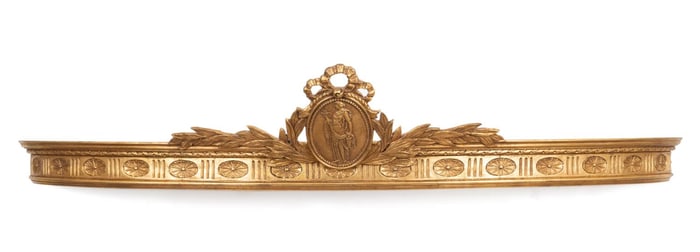 NEOCLASSICAL STYLE GILTWOOD TESTER OR CORONA