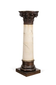 ITALIAN CORINTHIAN COLUMN MARBLE PEDESTAL
