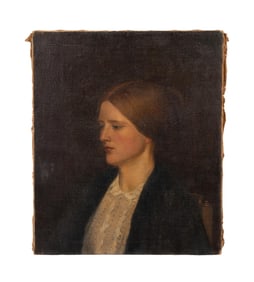 ZENO ALEXANDER, PORTRAIT OF A WOMAN, OIL ON CANVAS