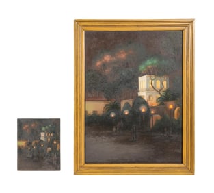 ZENO ALEXANDER, STREET SCENE & STUDY, O/C