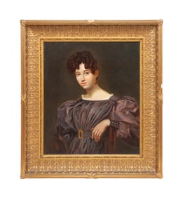 BELGIAN SCHOOL, 19TH C. PORTRAIT OF A WOMAN