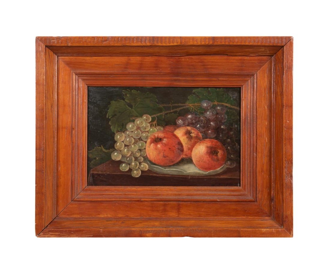 CONTINENTAL SCHOOL STILL LIFE WITH FRUIT O/B 1920 (1 of 6)