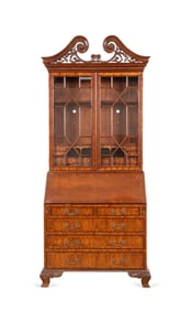 MAITLAND-SMITH CHIPPENDALE MAHOGANY SECRETARY