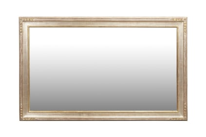LARGE SILVERED WALL MIRROR