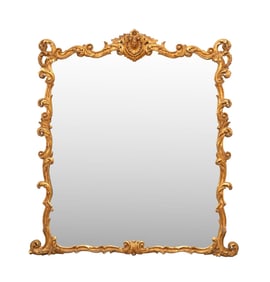 LOUIS XV STYLE GILTWOOD WALL MIRROR