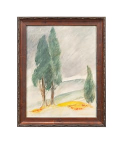 ATHOS MENABONI, LANDSCAPE WITH TREES MM DRAWING