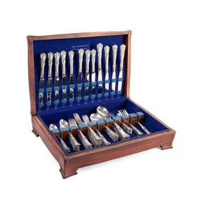 GORHAM 'BUTTERCUP' STERLING SILVER FLATWARE FOR 7