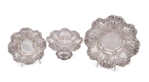 3 PIECES OF REED & BARTON 'FRANCIS I' HOLLOWARE