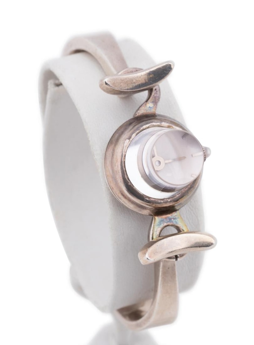 TORUN FOR JENSEN QUARTZ STERLING BANGLE WATCH (1 of 11)