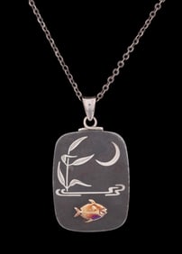 MALINOWSKI FOR JENSEN IRON & SILVER PENDANT