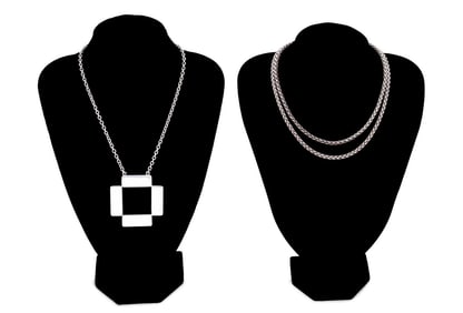 ASTRID FOG & TORUN FOR JENSEN MODERNIST NECKLACES