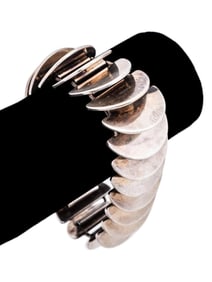 ASTRID FOG FOR JENSEN STERLING '169' DISK BRACELET