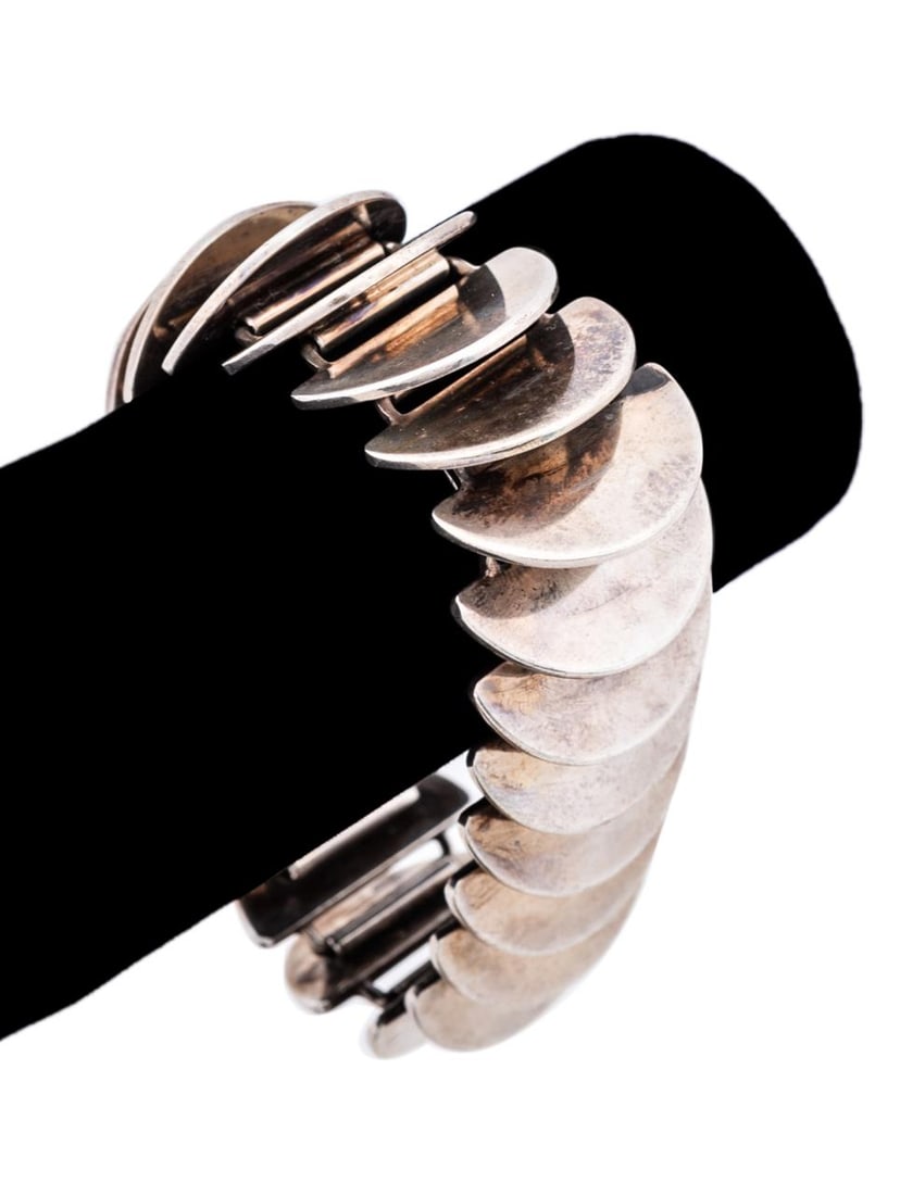 ASTRID FOG FOR JENSEN STERLING '169' DISK BRACELET (1 of 6)