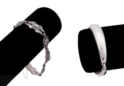 GEORG JENSEN STERLING SILVER BRACELETS