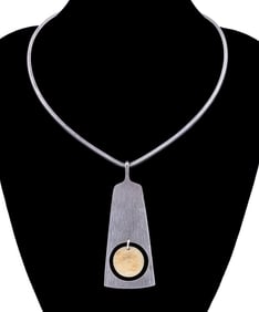 HANS HANSEN DANISH STERLING NECKLACE & PENDANT