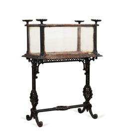 19TH C. AMERICAN CAST IRON AQUARIUM OR TERRARIUM