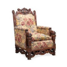 RENAISSANCE UPHOLSTERED ARMCHAIR, MANNER OF HORNER
