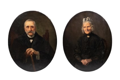 PAIR OF NEW YORK PORTRAITS, ORLANDO ROULAND