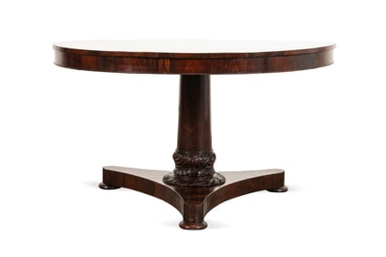 WILLIAM IV ROSEWOOD TILT-TOP BREAKFAST TABLE