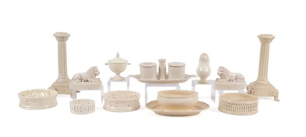 TWELVE PIECE CREAMWARE COLLECTION