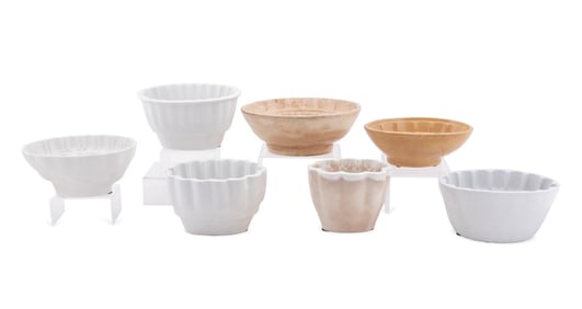 GROUP OF SEVEN ENGLISH JELLY MOLDS