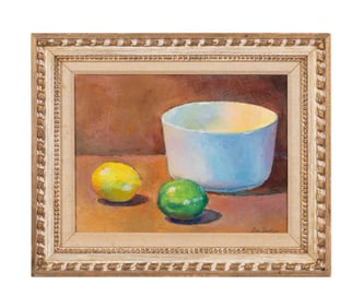 COMER JENNINGS, O/C STILL LIFE WITH CITRUS FRUIT