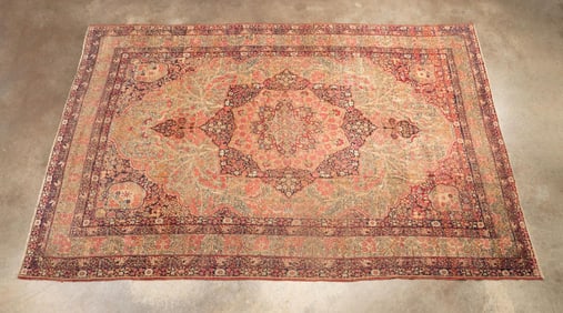 PERSIAN LAVAR KERMAN HANDWOVEN RUG
