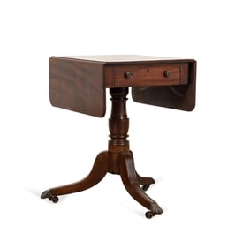 19TH C. REGENCY MAHOGANY DROP LEAF TABLE