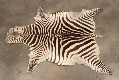 NATURAL ZEBRA HIDE RUG