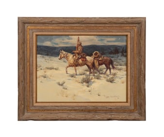 GARY NIBLETT 'MOUNTAIN VALLEY' OIL ON CANVAS 1979