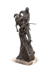 'MOUNTAIN MAN' BRONZE, AFTER FREDERIC REMINGTON