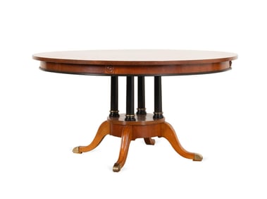 GEORGIAN STYLE INLAID ROUND DINING TABLE