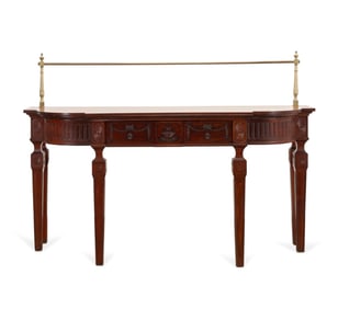 ADAMS STYLE MAHOGANY SERVING TABLE SIDEBOARD