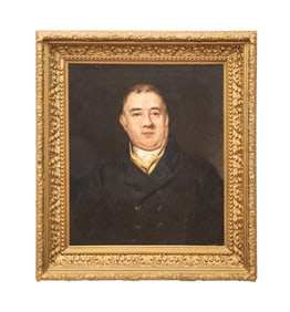 19TH C. AMERICAN SCHOOL PORTRAIT OF A GENTLEMAN