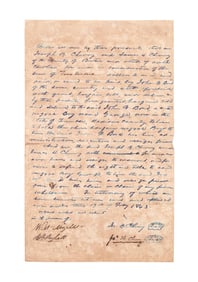 ANTEBELLUM SLAVE BILL OF SALE NORTH CAROLINA