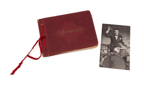 1941 AUTOGRAPH ALBUM 55 ENTRIES SPORTS & OTHERS