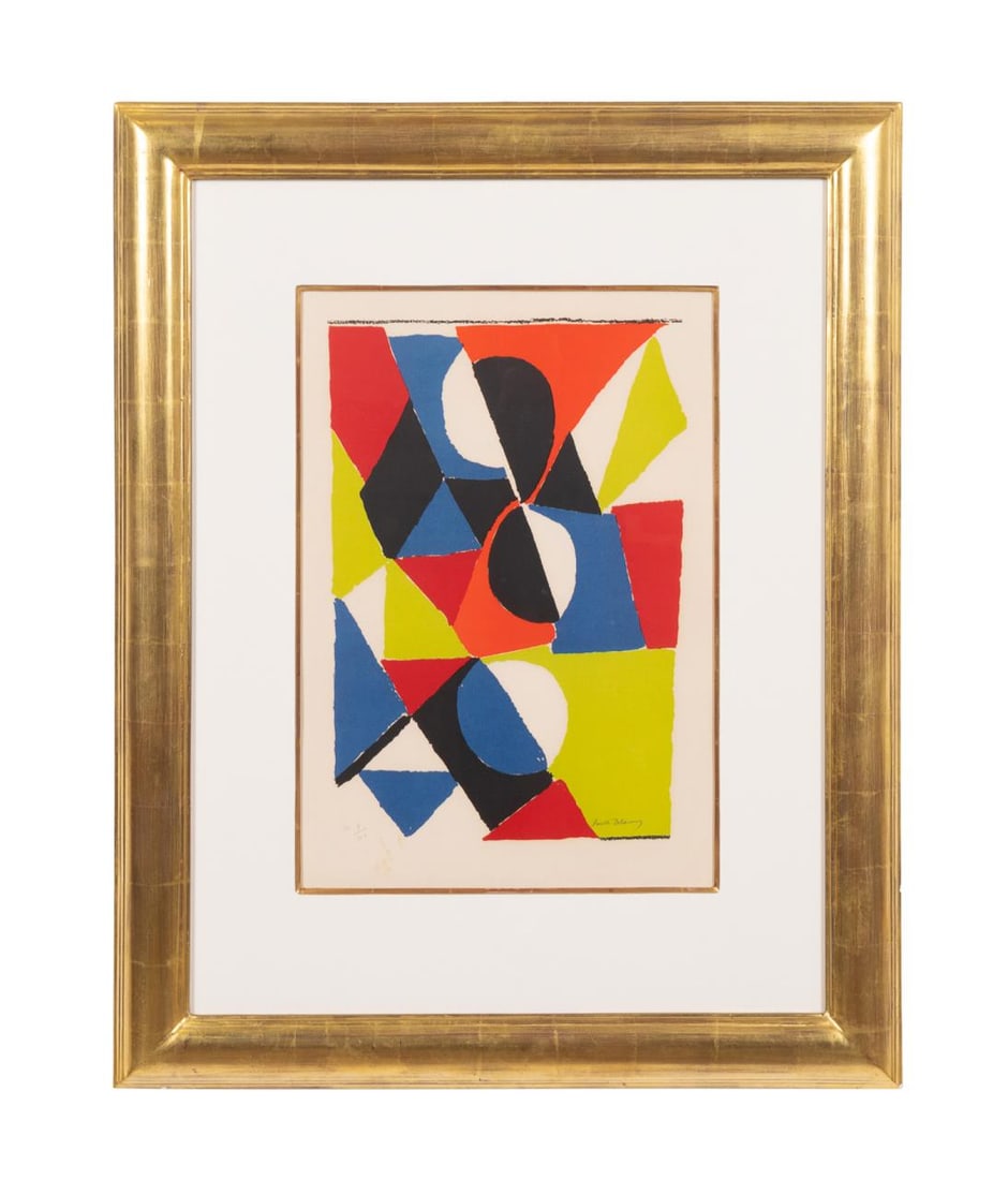 SONIA DELAUNAY LITHOGRAPH ON PAPER, SIGNED (1 of 7)