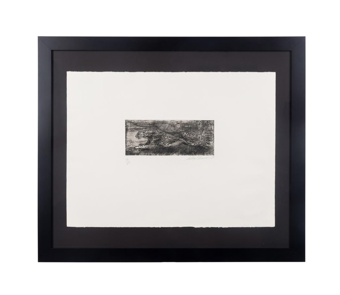 LEROY NEIMAN 'MIDNIGHT CHEETAH' ETCHING 1980 (1 of 6)