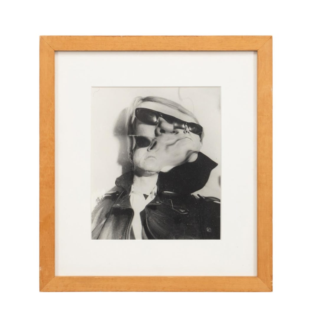 WEEGEE 'ANDY WARHOL' DISTORTED FACE 1960S PHOTO (1 of 5)