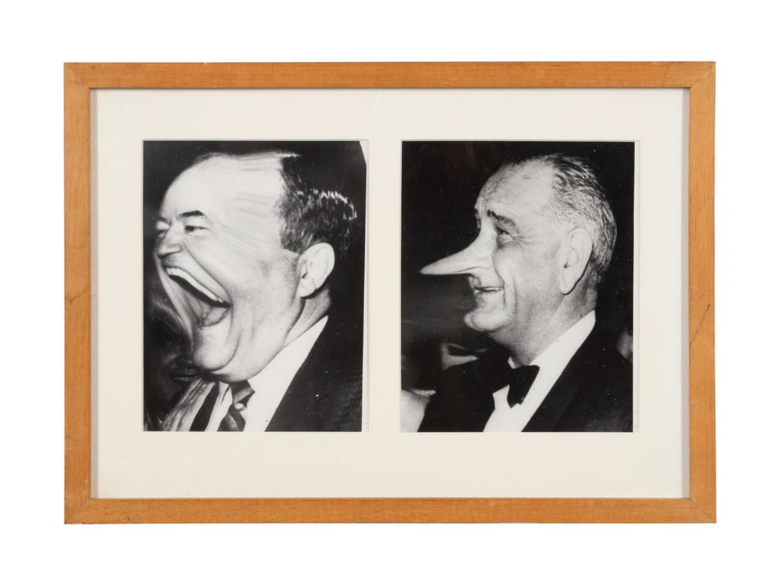 WEEGEE, B&W LBJ & HUMPHREY DISTORTION PORTRAITS (1 of 12)
